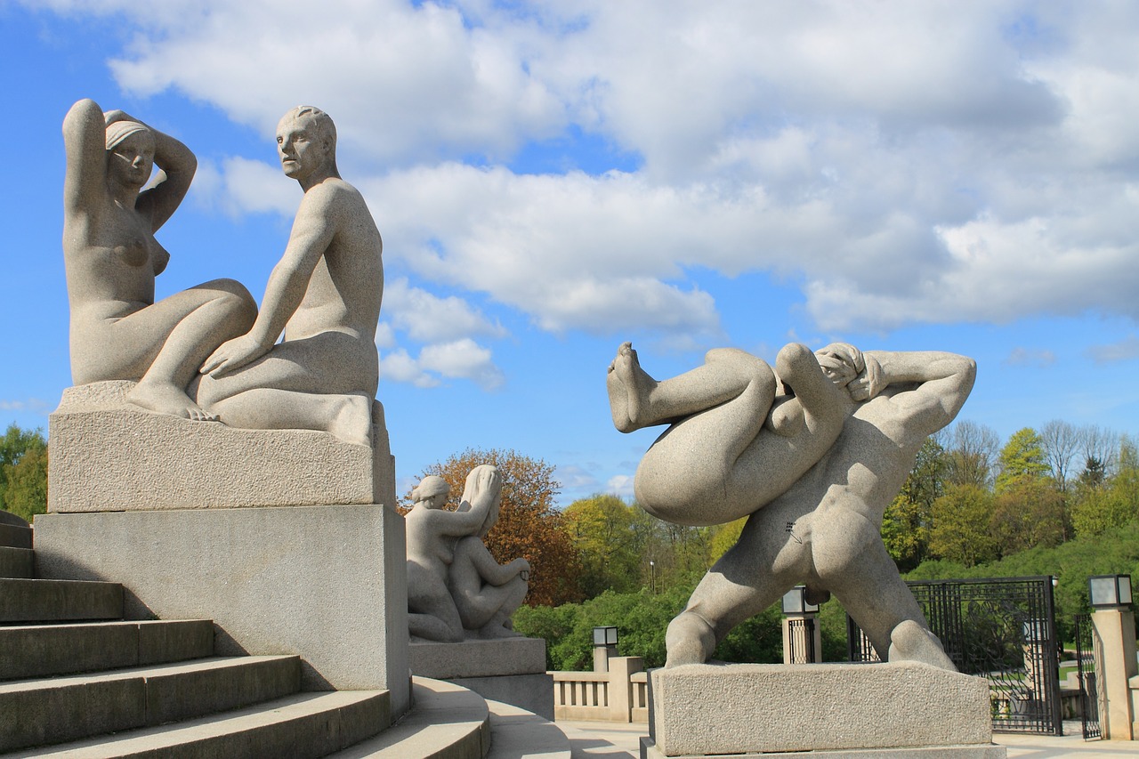 Скульптуры в Парке Вигеланда (Осло, Норвегия)