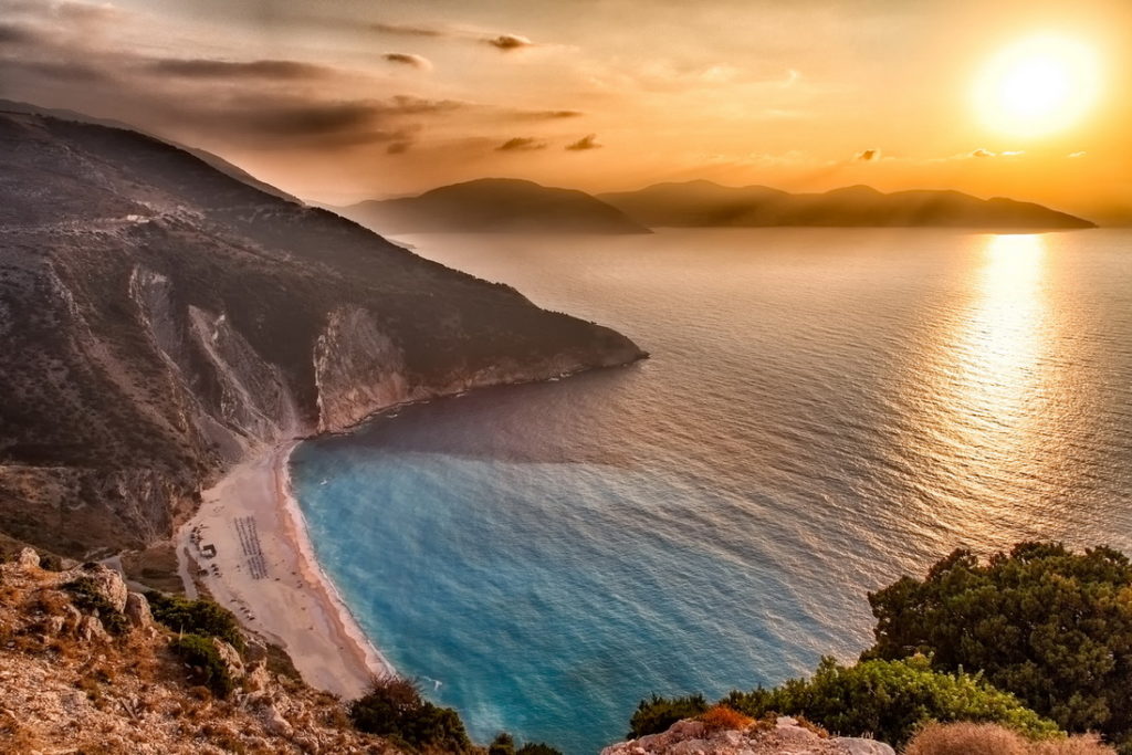Пляжи Греции с голубым флагом - Миртос, Кефалония