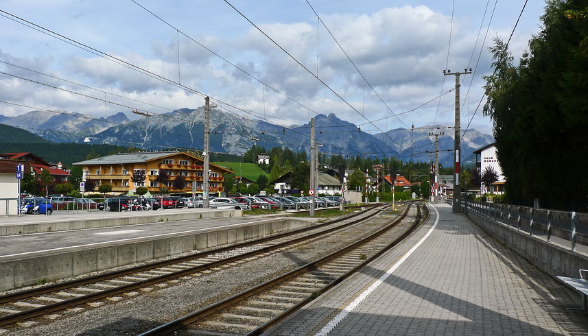 Железнодорожная станция Seefeld in Tyrol (Зеефельд, Австрия)