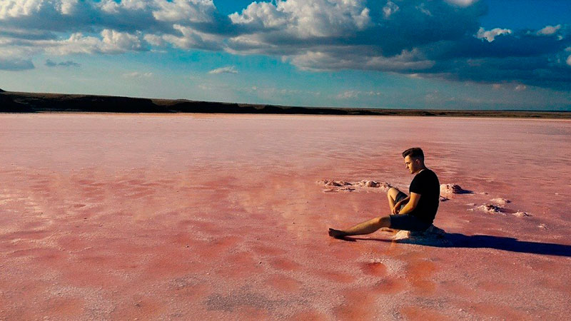 Кояшское розовое озеро в Крыму (ФОТО)