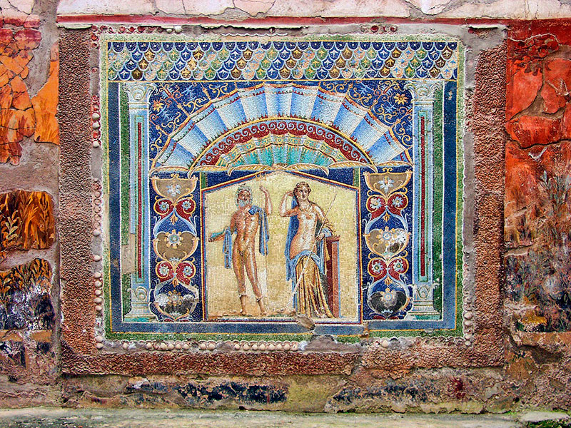 Мозаики в Геркулануме, Неаполь, Италия