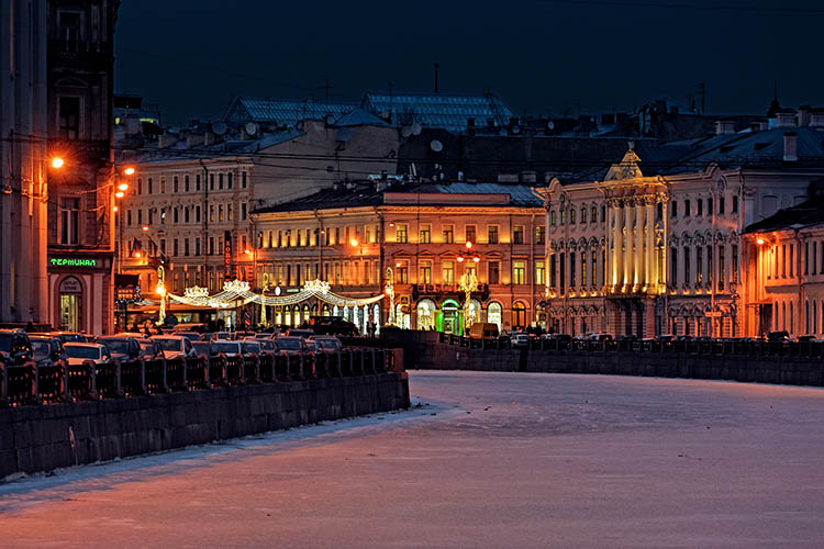 Санкт-Петербург в январе