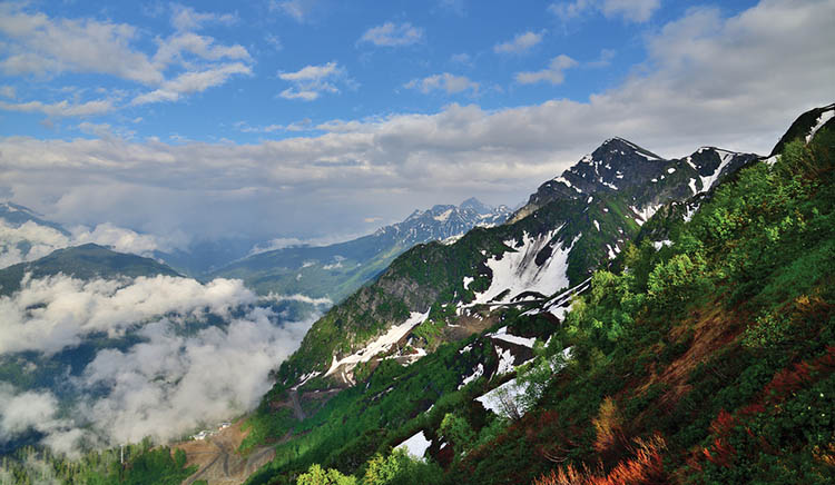 Кавказские горы, Красная Поляна