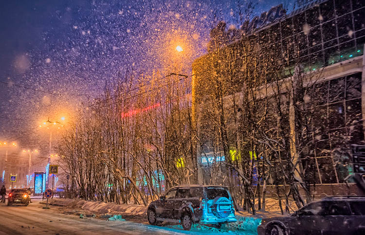 Мурманск в декабре