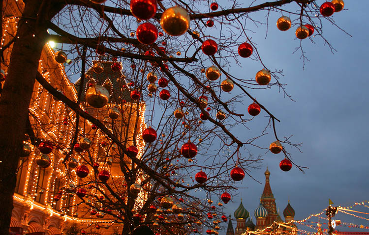 Красная площадь, Москва, январь